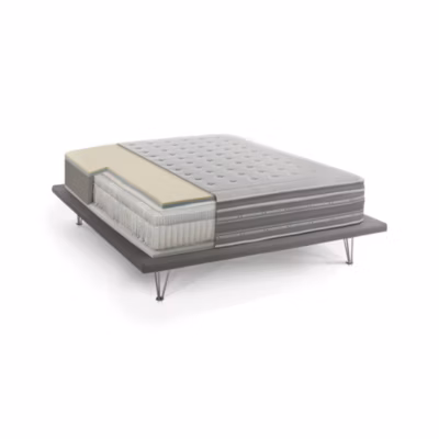 Matelas simple Dmili, orthopédique en mousse à mémoire de forme et microressorts ensachés,, 80x190h37 cm