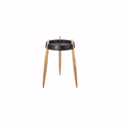 Zafferano LIOLÀ table basse h67cm Noir Frêne naturel