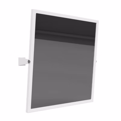 BEMETA HELP Miroir mural inclinable PMR 60x60cm, Acier, Blanc (301401044)