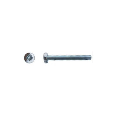500 Vis Métaux Tête Cylindrique Pozidriv 5 x 16 mm – DIN 7985 – Zingué blanc – D-Work