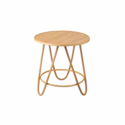 Table basse ronde en rotin naturel D60  – TARO