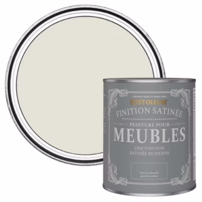 Peinture Grise pour Meubles, Finition Satinée – RUST-OLEUM – Ciment 750ml