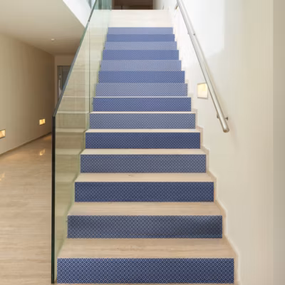 Stickers adhésifs escalier carrelages contremarche – GUNNAR – 2 bandes de 15x105cm