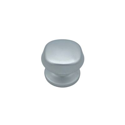 Bouton tirant de porte fixe D70 mm en aluminium Gris argent – breveté – lot de 6 boutons