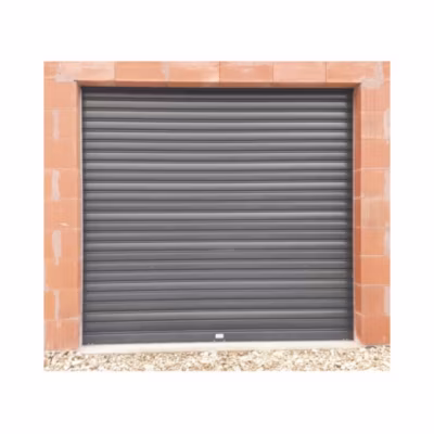 Rideau Métallique Gris RAL7016 Motorisé 220V Lames Pleines 7/10ème L4000 H2000 PREMIUM