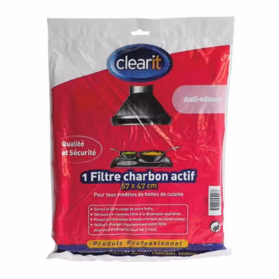 FILTRE DE HOTTE AU CHARBON ACTIF NOIR 600×450