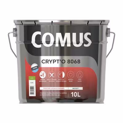 CRYPT&rsquo;O 8068 10L – Peinture de finition pour locaux exposés en phase aqueuse – COMUS