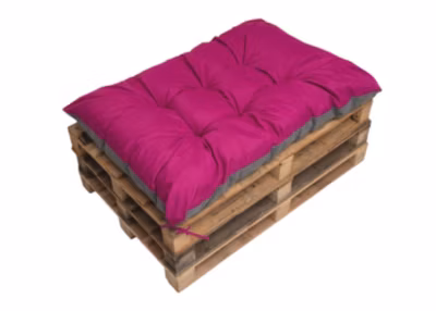 Coussin de palette 120x60cm, coussins de banc Rosa, coussin extérieur/intérieur coussins de sol confortables
