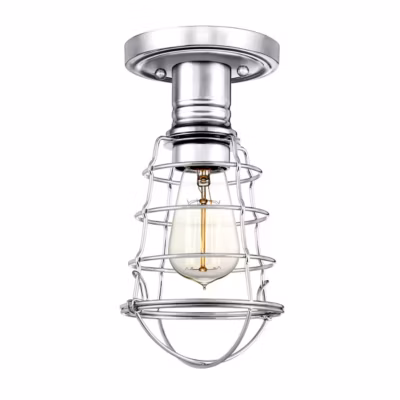 Elstead Quoizel Mixon Plafonnier semi-encastré Chrome poli