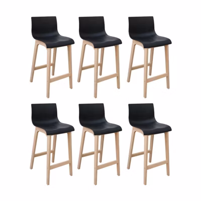 Lot de tabourets de bar en chêne 65cm TANNA