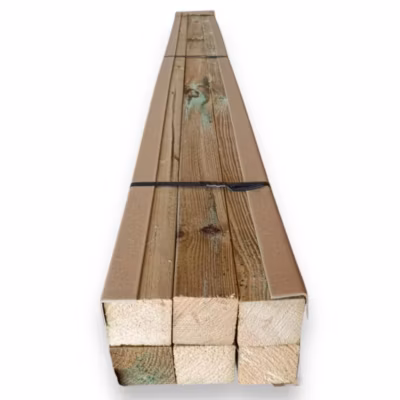 Pack de 6 poteaux extérieurs en bois traité mesurant 7x7x100 cm