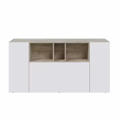 Buffet 3 Portes dont 1 battante et 3 Niches Tamiko – L150 cm