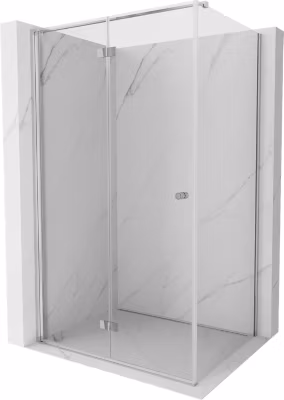 Mexen Mist-F cabine de douche pliable gauche 80 x 75 cm, transparent, chrome – 8A6T-080-075-01-00-L