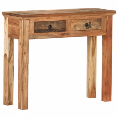 Table console 90,5x30x75 cm Bois d&rsquo;acacia et de récupération vidaXL