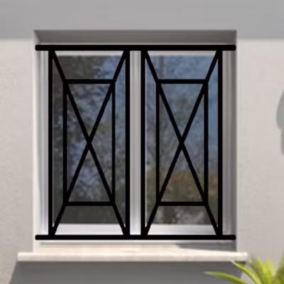 Grille de Defense Adour pour Fenetre H 75 cm x L 120 cm (côte tableau)