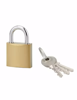 Cadenas ACERA à clé, base 30 mm, anse acier cémenté, 3 clés – SP