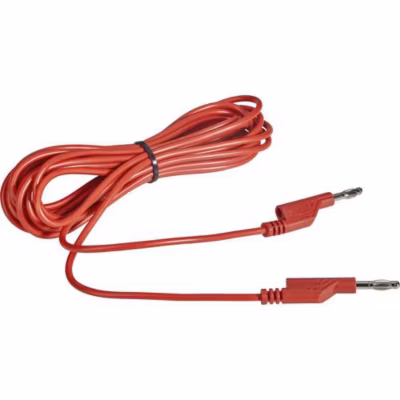 VOLTCRAFT MS5/RT Cordon de mesure rouge 5 m, fiches banane mâle 4 mm empilables