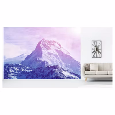 Papier peint intissé paysage HAUTE MONTAGNE 400 x 270 cm (LxH) – Tapisserie murale panoramique XXL, Made in France par Scenolia