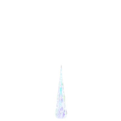 Arbre à led en plastique irisé 17x17x80 cm
