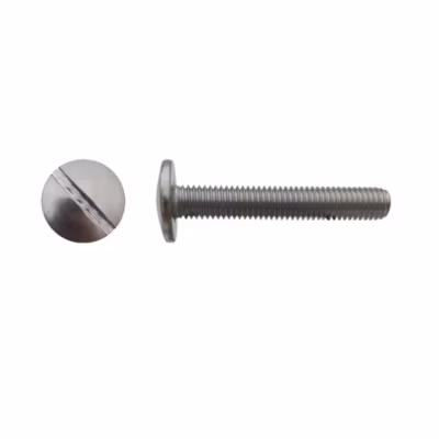 100 Vis Poêlier Tête Ronde Large Fendue 8 x 35 mm – NFE 25129 – Inox A2 – D-Work