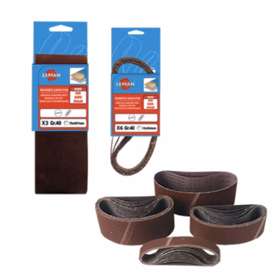 bande ponceuse portative 9×533 gr 40 – 09.533.040 – leman