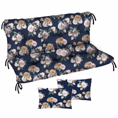 Coussin matelas pour balancelle Comfort FEROCITY Roses 120x50x50 1 piece