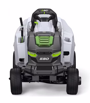 PACK Tondeuse autoportée sur batteries EGO  Lames 98cm  Bac arrière 300l et mulching  5 batteries 10Ah et chargeur rapide –