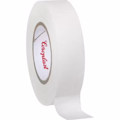 Coroplast 16538 – Ruban adhésif tissé blanc, 10 m x 19 mm, ép. 0,28 mm
