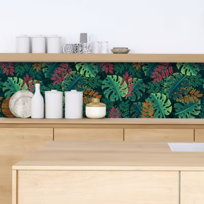 Crédence adhésive monstera 60×200 cm