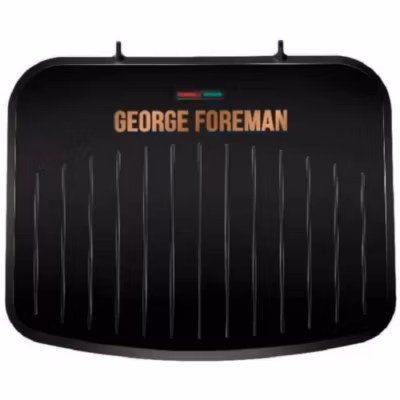 Grill électrique GEORGE FOREMAN – Surface cuisson 33x28cm – Plaques cuivre antiadhésives – 1300W