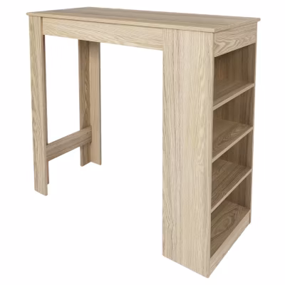 Table de bar mange debout avec 4 niches de rangement CHEERS