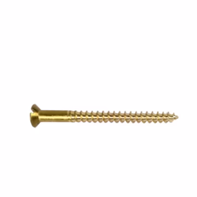 200 Vis Bois Tête Fraisée Fendue 3.5 x 20 mm – Laiton – D-Work