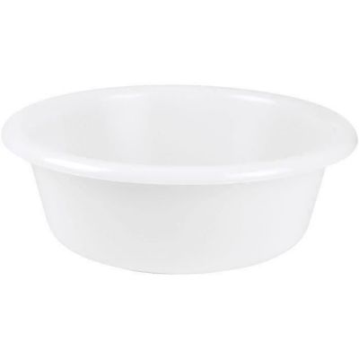 ALUMINIUM ET PLASTIQUE Cuvette ronde 36 cm 6.5 L – Blanc alimentaire