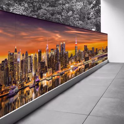 Brise vue Trompe l&rsquo;oeil – 120×450 cm – New york 3617689698946
