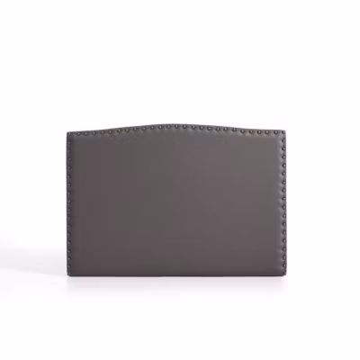 Tête de lit Ambar en similicuir gris pour lit 120 154x115x8. ECCOX