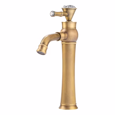 SILLA Mitigeur lavabo retro bec haut en Laiton, économie d&rsquo;eau, Vintage doré