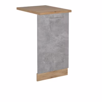 Vicco Panneau de lave-vaisselle Béton 45cm , PT Chêne