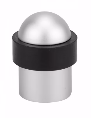 Butoir à visser, fixation au sol, aluminium, diamètre 38×34,5mm, argent – THIRARD
