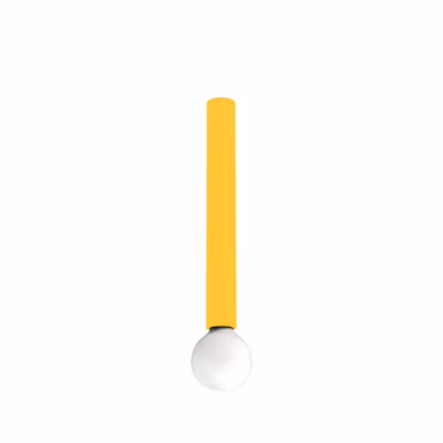 LUMICOM – PURO Plafonnier, 1X E27, max 42W, métal, jaune, D.4cm H.40cm