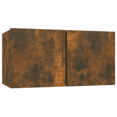 Prolenta Premium –  Armoire TV suspendue Chêne fumé 60x30x30 cm Bois d&rsquo;ingénierie
