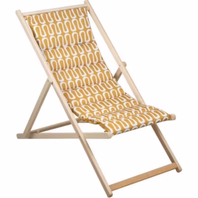 Transat Chilienne matelassée – JARDIN PRIVE – ELECTRO – Cumin – F100