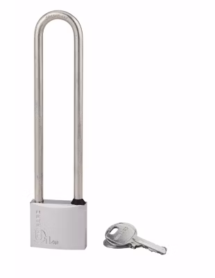 Cadenas à clé Type 1, laiton, extérieur, anse haute inox, 40mm, 2 clés – THIRARD