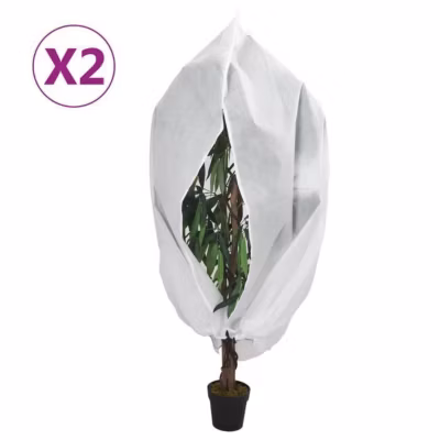 vidaXL Housses de protection pour plantes avec fermeture éclair 2 pcs 3203523