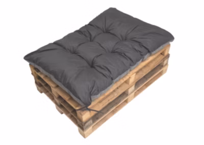 Coussin de palette 120x80cm, coussins de banc Anthracite, coussin extérieur/intérieur coussins de sol confortables