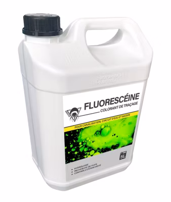 Méduze – Fluorescéine colorant liquide multiusages 5L – Prédosé – Non dangereux