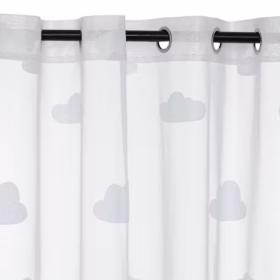 Voilage enfant Nuage 140x240cm blanc – Atmosphera