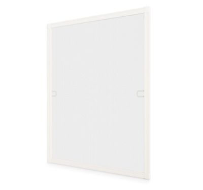 Moustiquaire Fenêtre Cadre Recoupable 85 x 85cm – Blanc – Toile fibre de verre