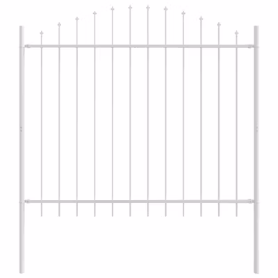 Clôture de jardin 4 pcs Blanc 170 x 165 cm vidaXL