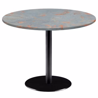 Table ronde 120cm – modèle Rome gris rouille – Restootab