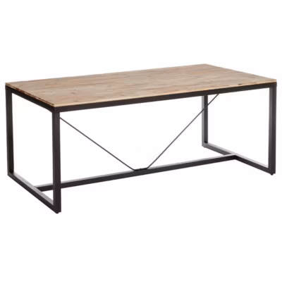 Table à manger Edena – métal & bois d&rsquo;acacia – Atmosphera